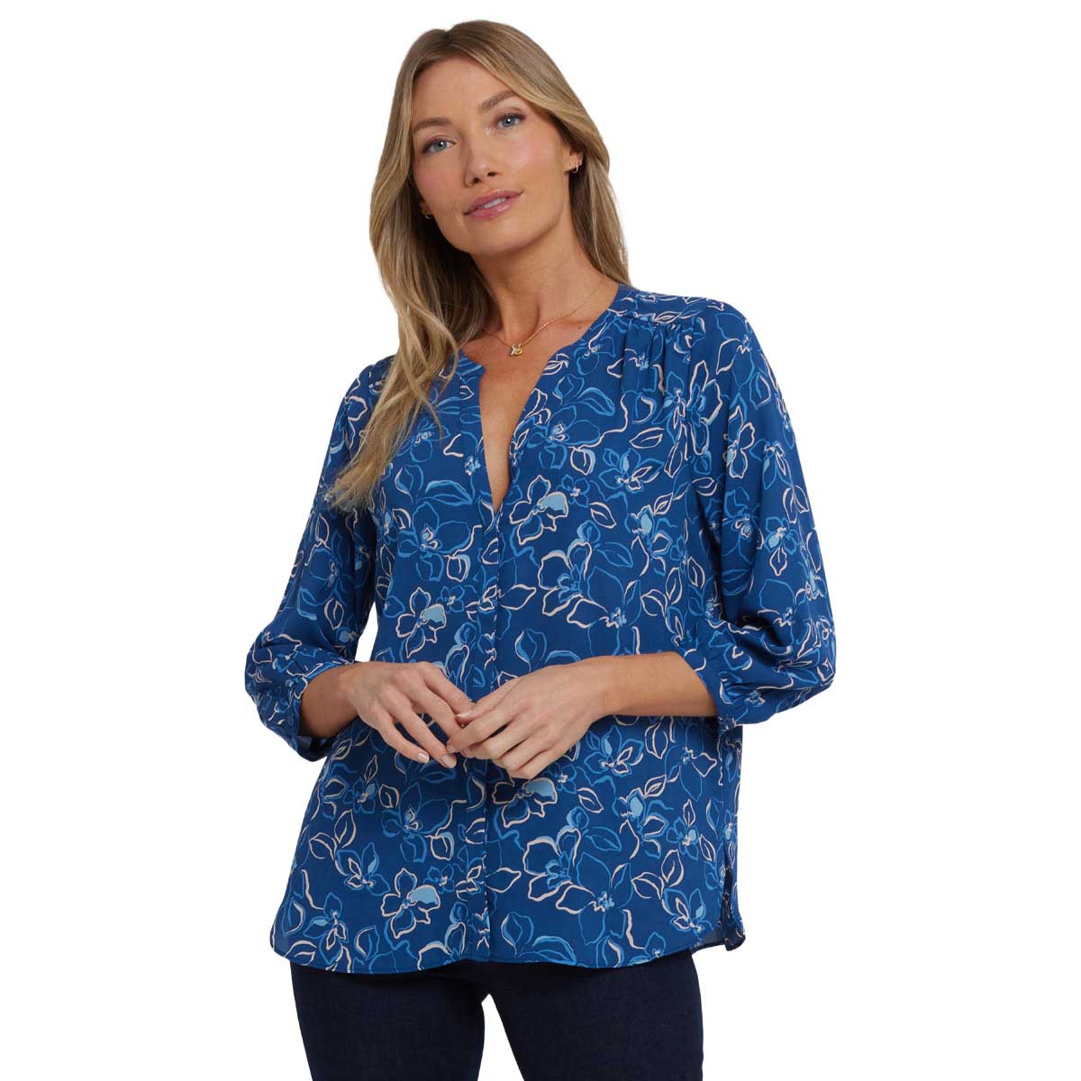NYDJ Pintuck Blouse